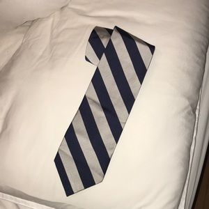 Blue and silver “rep” tie